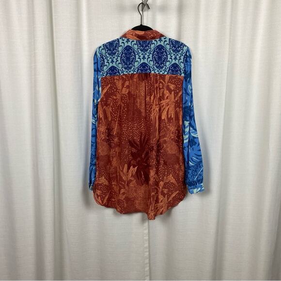 Soft Surroundings Floral Hermosa Tunic Blouse Sz.M - Picture 9 of 15